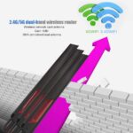 3PCS Dual-Band Wireless Router Antenna, SMA 8DBi High Gain Omnidirectional Wireless Network Card Antenna for EX6200 / AC15 / AC68U / AC88U / AC3200 / AC66U Router - Image 3