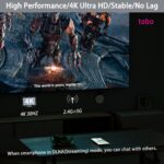 Tobo 5G 4K Wireless HDMI Display Adapter Screen Mirror Cast Dongle Support Miracast DLNA Airplay for iOS Android Phone Tablet Mac Windows Laptop to TV Projector Reciever TD-1401WA - Image 4