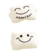 2 PCS Wrist Support for Mouse, Mouse Hand Rest, Ergonomic Cushion for Office and Gaming, Portable Wrist Pad for Computer Users, Travel-Friendly Design with Cute Smile Pattern - Image 2