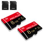 2 Pack Memory Card 8GB with Adapter, High Speed Memory Card, UHS-I C10 A1 U3 Memory TF Card for Tablet/Mobile Phone/Camera/Car Audio/Game Console (TF171 8GB) - Image 2