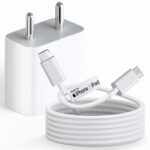 20W Charger with Type C to C Cable [MFi-Certified, 1 Yr Warranty*] for iPhone Charger with Nylon Braided Cable Compatible with iPhone17,16,15,Air Pro Max Plus Series, iPad & Other Devices- by HOMEMO - Image 2