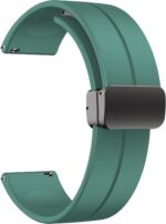 22 mm Silicone Magnetic Watch Straps Belt Band Compatible with Noise ColorFit Ultra/Ultra 2, Pro 3, Active/GPS, Buzz, Core, Nav & Nav+, Endure Smartwatch Straps, - Image 2