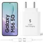 25W Type-C Charger with Cable Compatible with Samsung-Galaxy M56 5g | Super Fast Charger Adapter for S23/S24/S25/S21Fe/A14/M17/M06/M07/M05/F05/F15/F06/M36/A55/ F17/A16/M16/A56/A36/A35/A34/A26, White - Image 2