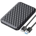 320GB High-Speed Ultra Slim Portable External Hard Drive - USB 3.0, Compatible with PC, Mac, Laptop, PS4, iPad, Tablet, Mobile (Black) - 1 Year Warranty - Image 2