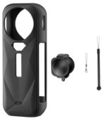4 Pcs Insta 360 X5 Essential Bundle, Insta 360 X5 Case, Lens Guard and Silicone Cover, Compatible with Insta 360 X5 Camera for Adventure Travel and Vlogging - Image 2