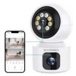4MP Dual Lens WiFi Smart Indoor Camera | 355° Pan, 45° Tilt, Double Screen View, IR Two-Way Audio, Motion Detection & Mobile App Control – Home Security Camera - Image 2