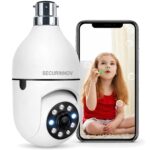 4MP HD WiFi Smart Bulb Security Camera with 360° Pan & 90° Tilt, 2-Way Audio, Spotlight Function, and Full Color Night Vision (light bulb) - Image 2