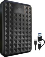500GB Portable External Hard Drive USB 3.0/Type-C – Slim High-Speed HDD for Backup, Storage, Gaming – Compatible with PC, Mac, Laptop, PS4, PS5, Xbox, Windows, MacBook, Smart TV (500 GB) - Image 2