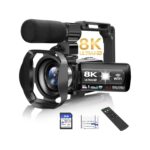 8K Video Camera with 48MP Resolution, IR Night Vision, WiFi, 3" Touch Screen, 18X Digital Zoom, and Accessories for YouTube Vlogging - Image 2