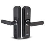 AGARO Grand Smart Door Lock with Handle, Auto Lock, Unlock with Finger Print/RFID Card/PIN Access/App with Bluetooth/Manual Key Access, Digital Door Lock, Anti-Theft Lock, Home Safety, Black - Image 2