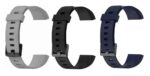 AIFEI Compatible with Realme Smart Band 2022 Silicone Realme Band Bracelet RMA183 Strap with Black Metal Buckle Stylish (Tracker Not Included) Set of 3 - Image 2