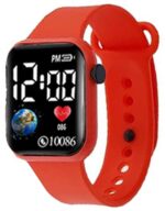 Acnos Luminous LED Display Fashionable Children's Digital Watches - Waterproof Sports Square Electronic Led Watch for Boy & Girl - Image 2