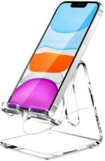 Acrylic Mobile Stand, Portable Desk Stand for Smartphones, Tablets, Compatible with Phone16 15 14 13 Pro Max Mini 12 11 Plus SE, Switch, Android Smartphone, Pad, Tablet, Desk Accessories - Image 2