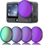 Action 5 Pro ND Filter Set for DJI Osmo Action 5/4/3,4 Pack ND8 ND16 ND32 CPL Ultra Wide Angle Neutral Density Filter Accessories HD Optical Glass Aluminum Frame - Image 2