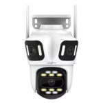 Active Pixel A9 4+4+4MP Triple Lens WiFi Outdoor Security Camera | 8 LED Full-Color Night Vision | 360° PTZ | Motion Tracking | Human Detection | Two-Way Audio | Waterproof CCTV for Home & Office - A9 - Image 2