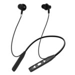 Adcom Pulse Wireless Bluetooth Neckband Headset with Up to 10 Hours Playback, Magnetic Earbuds, 10mm Bass Drivers & 200 mAh Battery (Black) - Image 2