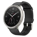 Amazfit Active 2 Premium 44mm Smart Watch, Sapphire Glass Display, Free Silicon Strap in Box, Built in GPS, 10day Battery, 5ATM, for iOS & Android, 2000 Nits Bright, 160+ Sports Mode, Black Leather - Image 2