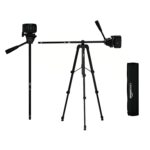 Amazon Basics 2-in-1 Lightweight Aluminium Tripod with Monopod | Multipurpose 3-Way Head | Extendable Height (52-160 cm) | Monopod Height (45-104 cm) | Includes Carry Bag | for DSLR Cameras & GoPro - Image 2