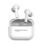 Amazon Basics TWS Wireless in Ear Earbuds, Bluetooth 6.0 Earphones with Mic, 55H Playtime, Bluetrum 5656A Chipset, Compact 500 mAh Charging Case, Clear Calls, Ergonomic Design (White) - Image 2