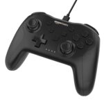 Amazon Basics USB Gamepad with Turbo Mode | Dual Vibration | PS3 & PC Support | X Input & Direct Input | Wired Controller with Ergonomic Design | 1m Cable | Black - Image 2