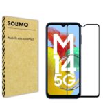 Amazon Brand - Solimo Edge-to-Edge Protector Tempered Glass Screen Protector for Samsung Galaxy A14 5G, Samsung Galaxy M14 5G and Samsung Galaxy F14 5G (6.6 Inch) | Easy Installation Kit (Black) - Image 2