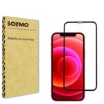 Amazon Brand - Solimo Tempered Glass Screen Protector For iPhone 12 & 12 Pro With Edge-To-Edge Protector | Easy Installation Kit (Black) - Image 2