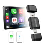 Ambrane 2 in 1 Wireless CarPlay & Android Auto Adapter | Convert Wired to Wire-Less CarPlay/Android-Auto | Plug & Play USB Dongle | Bluetooth 5.4 + Dual-Band Wi-Fi | Works with iPhone & Smartphone - Image 2
