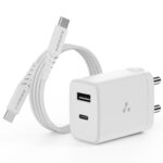 Ambrane 30W Dual Port GaN Charger, USB & Type C Fast Charging Adapter For iPhone 16/15/14/13/12/11 (Pro,Pro Max,Plus), iPad, Google Pixel, Samsung & All Type C devices BIS Certified (Charge 30, White) - Image 2