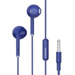 Ambrane Wired Headphones in Earphones with in-Line Mic for Clear Calling, 14Mm Dynamic Drivers for Boostedbass, 3.5Mm Jack, Multi-Functional Controller (Stringz 38 Lite, Blue) - Image 2