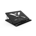 Amkette Ergo View Laptop Stand with 7 Adjustment Levels for laptops up to 39 cm (12 inch /13 inch /14.1 inch /15.6 inch) (Black) - Image 2
