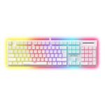 Ant Esports MK3400 Pro V3 Mechanical RGB Gaming Keyboard, 104 Keys-Brown Switch, Multicolour Backlit, Anti-Ghosting, USB Wired, Media Keys, 12 LED Modes, for PC, Mac, Windows, Linux – White - Image 2