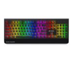 Ant Esports MK4000 RGB LED Backlit Aluminium Base Wired Mechanical Gaming Keyboard 104 Keys Mechanical Keyboard, Hot Swappable,Fully Programmable Full Size Gaming Keyboard for PC/Laptop/PS5_Red Switch - Image 2