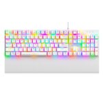 Ant Esports MK4100 RGB Mechanical Gaming Keyboard, Outemu Red Switches Linear & Silent – Chroma RGB – Magnetic Wrist Rest – Double Shot ABS Keycaps, Hot Swappable Switches – Mercury - Image 2