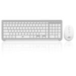 Ant WK250 Nano Wireless USB Keyboard and Mouse combo 105 Keys, 12 Integrated Multimedia Keys, 4 Button Mouse,Upto1600 DPI High Precision, Advanced Optical Sensor for PC Laptops Windows Mac_WhiteSilver - Image 2