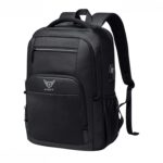 Anti Theft Laptop Backpack 15.6 Inch - Waterproof Travel Business Bag with USB Charging Port, Swiss Cut Design, Large College School Computer Bookbag for Men & Women (Black) - Image 2