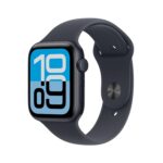 Apple Watch SE 3 GPS 44mm Midnight Aluminium Case with Midnight Sport Band - S/M - Image 2