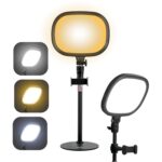 Arcnet USB Slab Light for Video Shotting with Adjustable Desk Stand for Mobile Vlogging with 5 Light Modes Desk Ring Light with Stand for Vlogging,Meetings, Live Stream,Makeup - Image 2