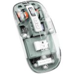 Arctic Fox Pureview Transparent Wireless and Bluetooth Rechargeable Mouse, USB Receiver,LED Battery Magic Silm for Office/PC/Mac/Laptop/Apple/ipad(Paste Green) - Image 2