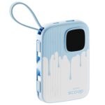 Armor Scoop Power Bank 10000mAh Fast Charging 22.5W | 2 Built-in Cables | 2 Output Ports | Type C Input & Output | Supports Android, Apple, Tablets, Earbuds, Watch | 5 Layer Protection (Frost Bite) - Image 2