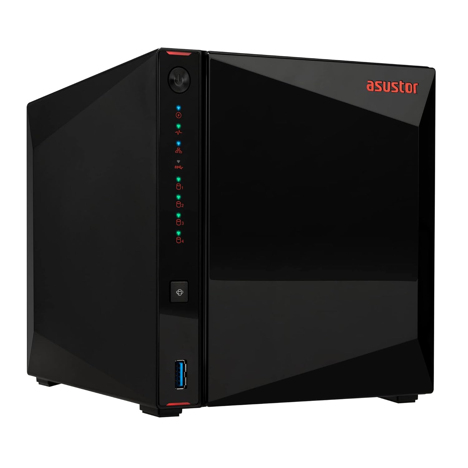 Asustor AS5404T Nimbustor 4 Gen2, 4 Bay NAS Storage, Quad-Core 2.0GHz CPU, 4xM.2 NVMe SSD Slots, 2x2.5GbE Ports, 4GB DDR4 RAM, Gaming Network Attached Storage, Home Personal Cloud Storage (Diskless) - Image 2