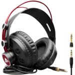 Audio Array AH-60-RD Semi-Open Back DJ Headphones | 50mm Drivers Delivers Dynamic Balanced Output | 15Hz–25kHz, 32Ω, 100dB SPL, 1200mW | 3m OFC Single-Sided Cable with Screw-On 3.5mm + 6.3mm Plug - Image 2