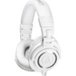 Audio-Technica ATH-M50XWH Professional Studio Monitor Headphones (White) - Image 2