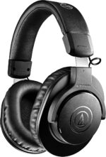 Audio-Technica Ath-M20Xbt Wireless Over-Ear Headphones, Bluetooth 5.0, 60-Hour Battery Life, 40 mm Drivers, Hi-Fi Sound, Built-in Mic, AAC/SBC Codec Support (Black) - Image 2