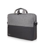 B’CODE Laptop Bag with Handle for 13" to 15.6" Laptops | Slim & Stylish Office, College, Business & Travel Carry Case with Dual Front Accessory Pockets – Grey - Image 2