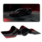 BESTOR Racing Edition Supercar Design Gaming Mouse pad with Anti-fray Stitching, Waterproof Surface & Non-Slip Rubber Base Gaming Mouse Mat for Laptop (60cmx34cm) - Image 2