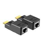 BKC HDMI to RJ45 Extender 60M, 1080P HDMI Over Ethernet Converter with Type-C Charging for Computers, Laptops, Set-Top Boxes, TVs, Projectors, and More - Image 2