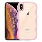 Back Cover Compatible for iPhone X/iPhone Xs | Cute Curly Wave Case, Shock Proof, Grip, Soft TPU & Girls Stylish, Camera Bump Protector | for iPhone X/iPhone Xs (Pink) - Image 2