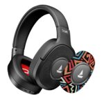 Boat 2025 Launch Rockerz Plus 550, Customizable Earcups, 100H Battery, 50mm Drivers, Dual Pair, Stream Ad Free Music via App Support, Bluetooth Headphones, Wireless Headphone with Mic (Black Psyche) - Image 2