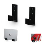 Brainwavz 1.5" Cable Box Wall Mount Hanger Holder, for Routers, Laptops, Modem, Mesh WiFi, Apple TV, Network Switch & More, for Devices Upto 1.5" / 38mm Wide, Adhesive & Screw-in (Black) - Image 2