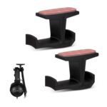 Brainwavz BigJ Headphone Stand (2 Pack) Under Desk Hanger for Headphones, Gaming Headsets, Mobiles Accessories, Stick On, No Screws, Black - Image 2